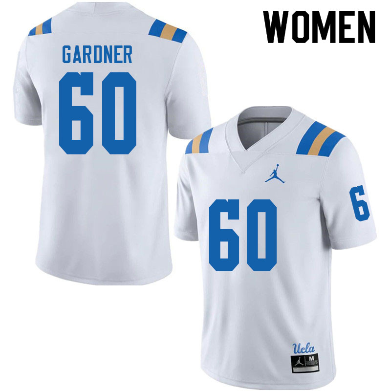 Jordan Brand Women #60 Beau Gardner UCLA Bruins College Football Jerseys Sale-White - Click Image to Close
